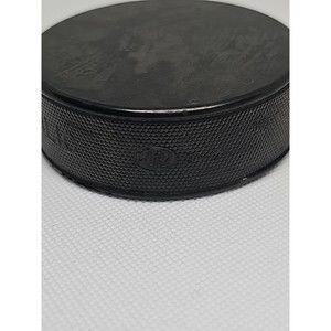 Rubena Official Game Size Hockey Puck Made In Czech Republic Black Sport
